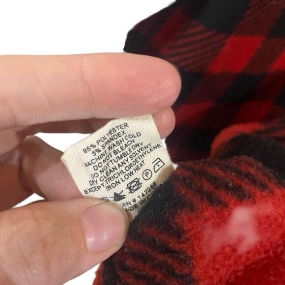 Simply southern size, large, long sleeve fleece Buffalo print 3/4 button - Picture 5 of 5